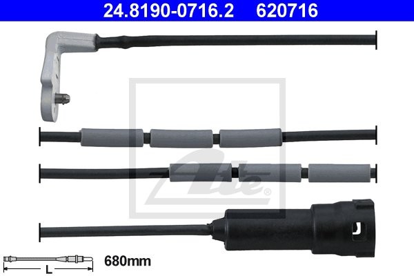 ATE CZUJNIK KLOCKÓW HAM  24.8190-0716.2 OPEL OPEL OMEGA A 2.6I 90-94