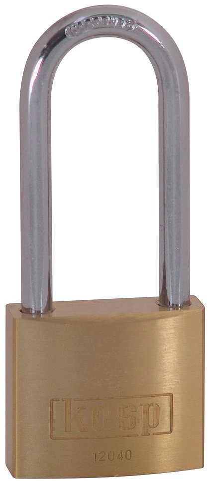 Kasp Kłódka K12040L55A1 z zamkiem kluczykowym 40 mm Złoto-żółty