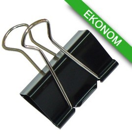 PBS Klipy do dokumentów Office Products, 19mm, 12szt., czarne DN135