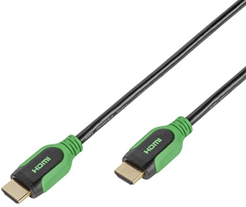 Vivanco PRO 14hdhd 075pb High Speed   HDMI z Ethernet (zwrotny kanał audio) zielony/czarny PRO 14HDHD 075PB