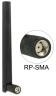 Delock Antena RP-SMA 4.3dBi, GSM/UMTS, Antena dookólna, czarna 88969