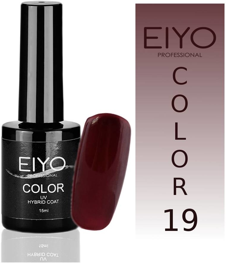 EIYO Lakier hybrydowy, Elegance - Cimne Wino - 19 - 15ml