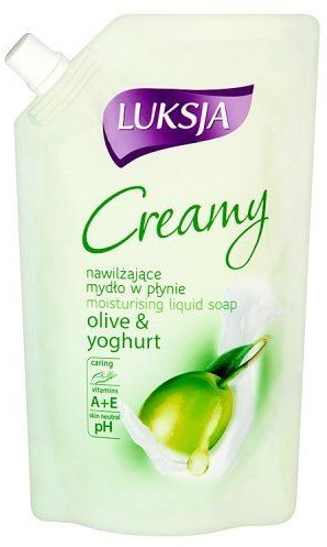 Cussons Nawilżające mydło w płynie Luksja Creamy Olive & Yoghurt opakowanie uzupełniające 400 ml