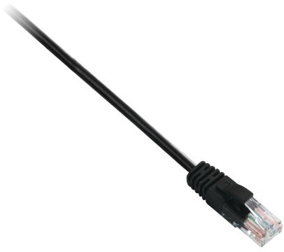 V7 Patch Category 5E UTP kabel z dwoma wtykami RJ-45, czarny 0,5 m 4038489019196