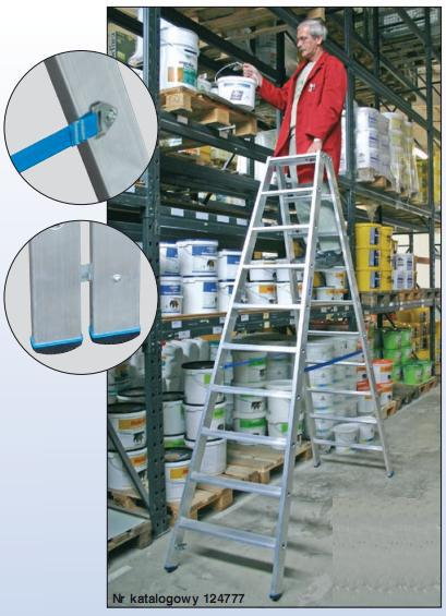 Krause Drabina ze stopniami dwustronna 2,50 m 124715