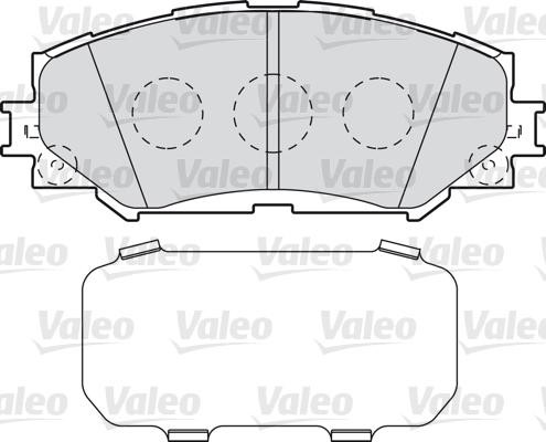 VALEO klocki hamulcowe z nu-lock 598943 598943