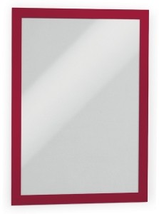 Durable Ramka samoprzylepna DURAFRAME A4 czerwona 2 sztuki DU118-3