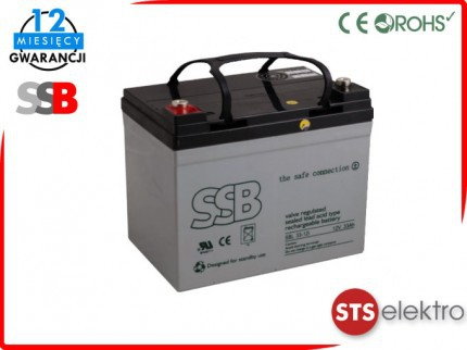 SSB Akumulator AGM SBL 33-12i 33Ah 12V M5