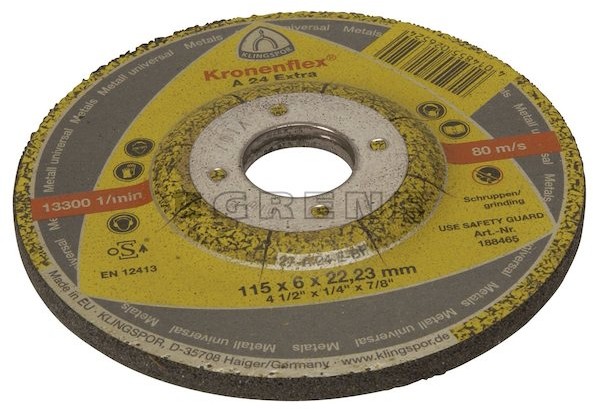 Klingspor Tarcza do szlifowania A24 e x tra 115 x 6 x 22 mm