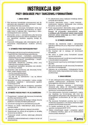 TD IAB11 Instrukcja BHP przy obsłudze piły tarczowej formatówki