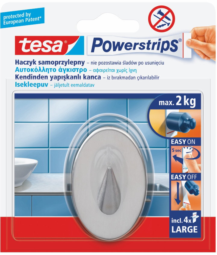 Tesa Haczyk metalowy owalny