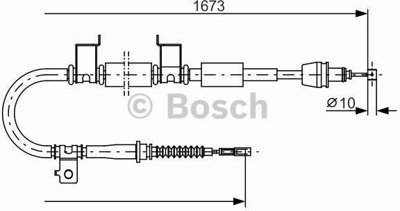 Bosch Cięgno, hamulec postojowy 1 987 482 362