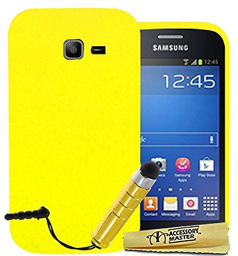 Accessory Master żel silikonowy pokrowiec ochronny z Stylus do Samsung Galaxy Trend Lite S7390 Żółty 5055907820362