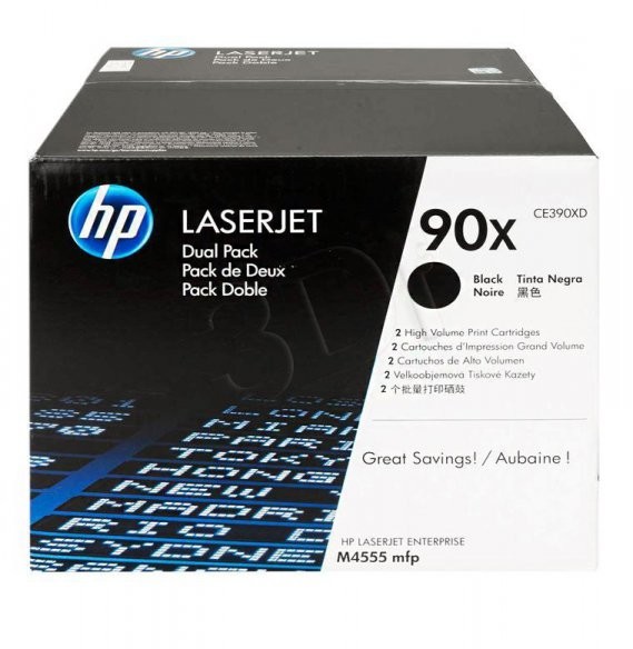 Hewlett-Packard HP Toner HP90Xx2=CE390XD Zestaw 2xBk 2xCE390X CE390XD