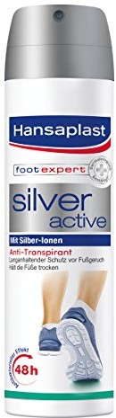 Hansaplast Plaster na Silver Active Spray na nogę, 4er Pack (4 X 150 ML) 48574