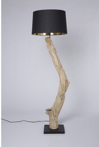 Kare Design Nature Straight Lampa Stojąca Drewno 150 cm - 31763