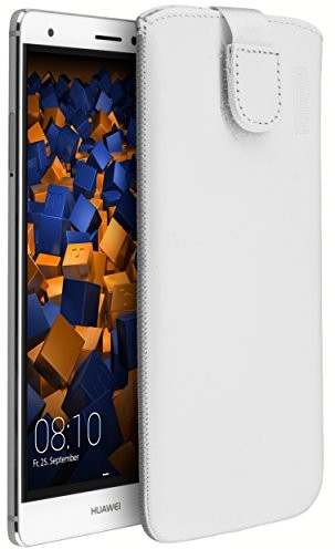 Mumbi prawdziwe etui skórzane do Huawei Y3 II (klapka z funkcją wyciągania pomoc do wyciągania), biały