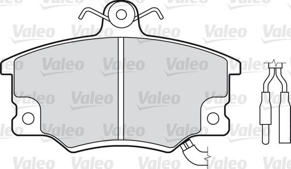 VALEO klocki hamulcowe 598219 598219