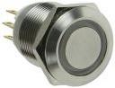 Lamptron Stainless Steel Vandal Resistant Illuminated zielona kropka LAMP-SW2003 (LAMP-SW2003-S)