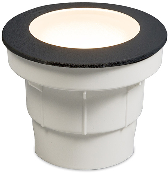 QAZQA Oprawa dogruntowa czarna LED IP67 - Ceci