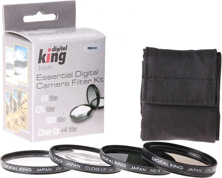 Zdjęcia - Filtr fotograficzny Flama Digital King zestaw filtrów UV CPL ND8 Makro 58mm 