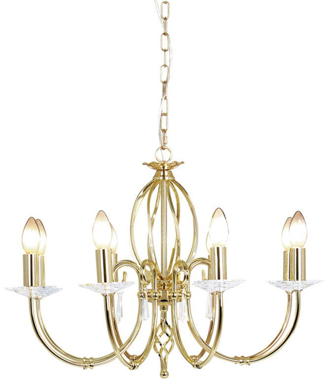 Elstead Lighting Aegean AG 8 PB 8 AG8 POL BRASS