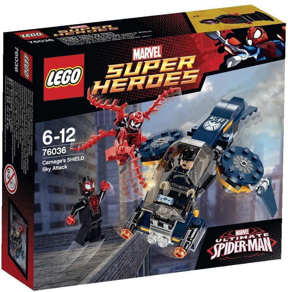 LEGO Super Heroes Atak Carnagea na pojazd SHIELD 76036