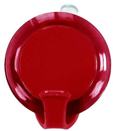 Kleine Wolke 5093459887 Easy Hooks, hak na ścianę, mohnrot ssące, 1 sztuki
