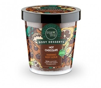 Organic Shop Body Desserts Peeling do ciała Rozgrzewający Hot Chocolate 450 ml SIBERICA