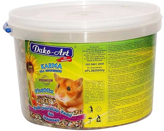 Dako-Art Vit&Mix pełnowartościowy pokarm dla chomików 1l