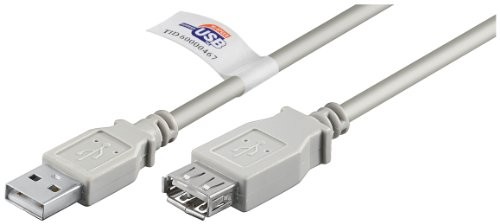 Wentronic przedłużacz USB 2.0 A wtyczka  a złącze żeńskie, rożne. Długości, beżowy 4040849689147