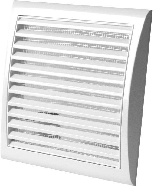 Vents Kratka z siatką biała 150 x 150 mm