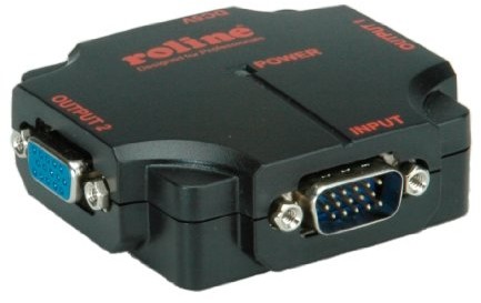 Rotronic ROLINE VGA Video Splitter (2 X 450 MHz) 14.01.3534