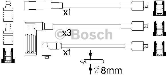 Bosch Zestaw przewodów zapłonowych 0 986 356 792