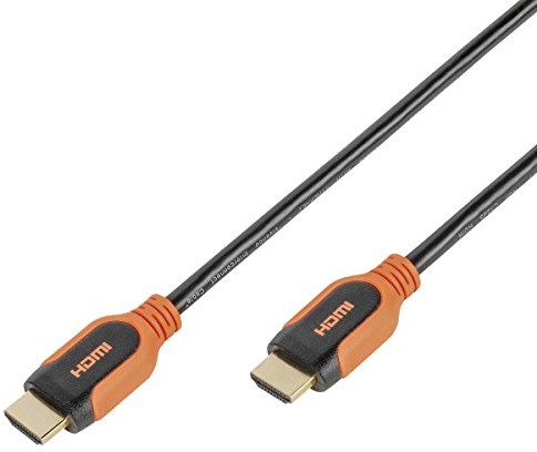 Vivanco PRO 14hdhd 075pb High Speed   HDMI z Ethernet (zwrotny kanał audio) pomarańczowy/czarny 4008928429596