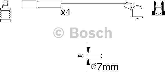 Bosch Zestaw przewodów zapłonowych 0 986 356 942