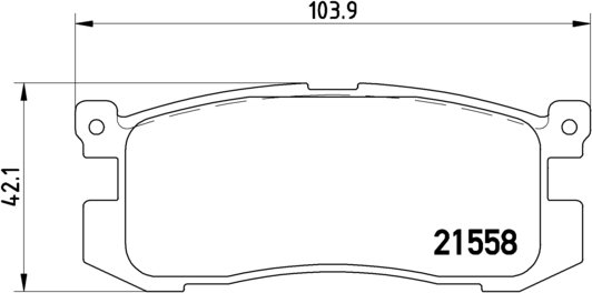BREMBO Zestaw klocków hamulcowych, hamulce tarczowe P 24 025
