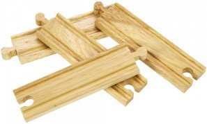 Bigjigs Toys Medium Straights - elementy do kolejki BJT101