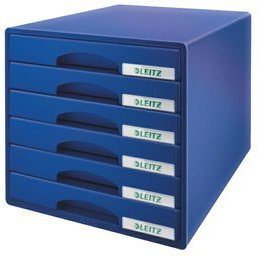 Leitz Pojemnik z 6 szufladami PLUS, niebieski 52120035