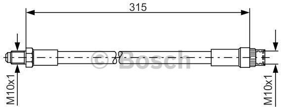 Bosch Przewód hamulcowy elastyczny 1 987 476 432