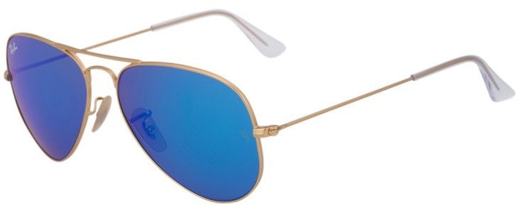 Ray Ban AVIATOR Okulary przeciwsłoneczne niebieski/gold coloured 0RB3025