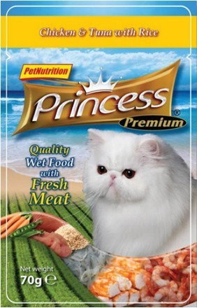 Princess Premium Kot Kurczak, tuńczyk i ryż Saszetka 70g [PPP1] 6760