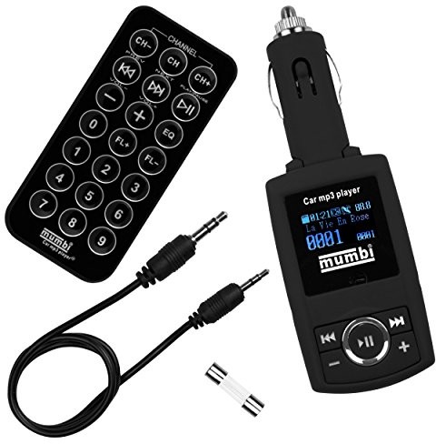 mumbi samochodowy nadajnik FM (WMA/MP3 Player, pilotem zdalnego sterowania, czytnik kart SD, USB) 4250261415839