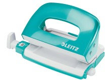 Esselte Dziurkacz Mini LEITZ WOW metalowy turkus metalik ES590-13