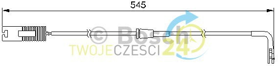 BOSCH Styk ostrzegwaczy, zużycie okładzin hamulcowych 1 987 474 940