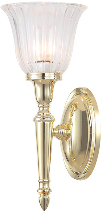 Elstead Lighting Kinkiet DRYDEN BATH/DRYDEN1 PB IP44 Lighting