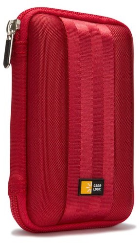 Case Logic Portable Hard Drive Case 6,3 cm (2,5 cala) do podłączenia zewnętrznego dysku twardego, czerwony QHDC-101Red
