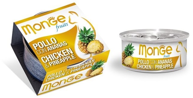 Monge Fruit Kurczak Z Ananasem 80G