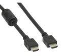 InLine Kabel HDMI męski ferrytowy czarny 5m 17605