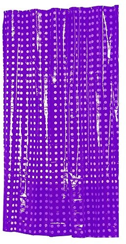 MSV 141045 pierścień do zasłony prysznicowej PVC + tworzywo sztuczne polipropylenu Fioletowy 12 W zestawie: 180 x 200 x 0,1 cm (928/141045)